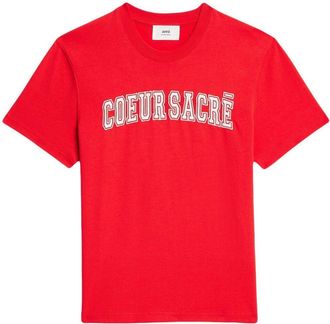 Ami embroidered-logo cotton T-shirt - men - Cotton - S