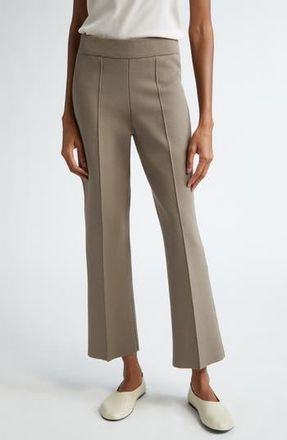Lafayette 148 New York Foley Crepe Knit Flare Ankle Pants in Concrete at Nordstrom Rack, Size X-Small