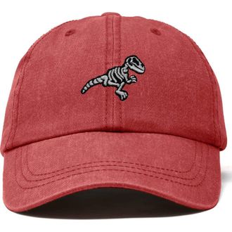 Dalix Fossil Embroidered Outdoor Hat in Washed Red at Nordstrom