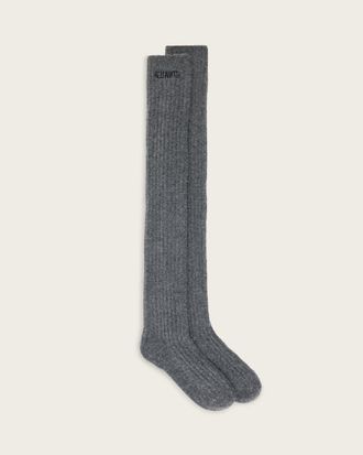 AllSaints NA BEA OVER KNEE SOCKS, Size: S/M