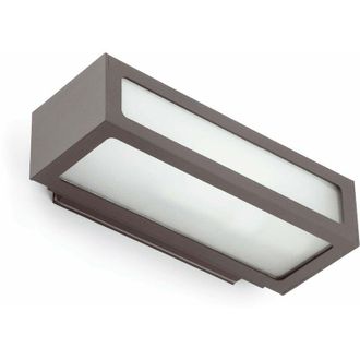 Faro Barcelona Faro applique natron per esterno 100w attacco e27 colore grigio scuro 70887