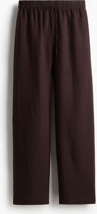 H&M Hose aus Leinenmix - Brown