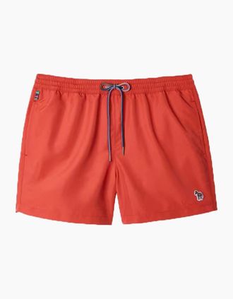 Paul Smith Mens PAUL SMITH ZEBRA SWIM SHORTS SALMON PINK - Size: 36/32