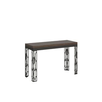 Itamoby Tavolo Apribile 120x45/90 Cm Ghibli Double Noce Telaio Antracite