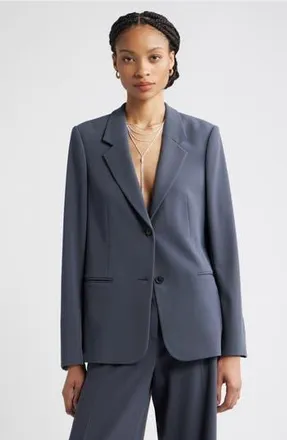 Nordstrom The Liv Boyfriend Blazer in Grey Ebony at Nordstrom Rack, Size X-Large