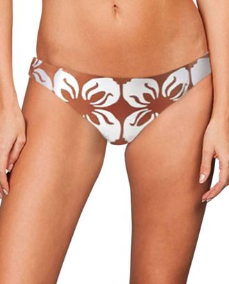 Stone Fox Swim Malibu Moderate Bikini Bottom In Sfs Indo Tile