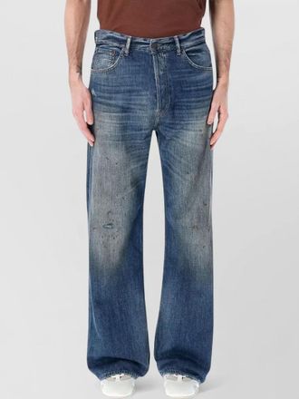 Acne Studios denim mid-rise wide-leg jeans
