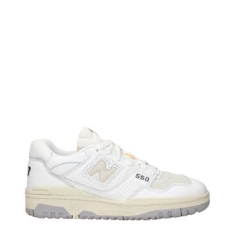 New Balance Sneakers 550 Herrens Leder Weiß/Beige