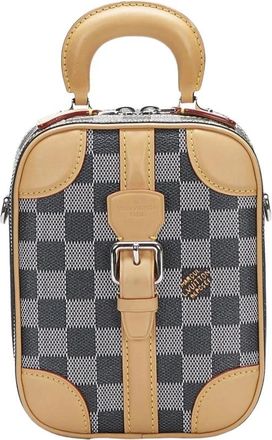 Louis Vuitton Pre-owned Mini Azur Canvas Crossbody Bag - Dames - Vintage Mini Tas - Grijs - ONE Size - Vintage