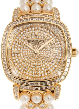 Patek Philippe Gondolo Hand Wind Diamond Gold Dial Ladies Watch 7042/1OOR-010