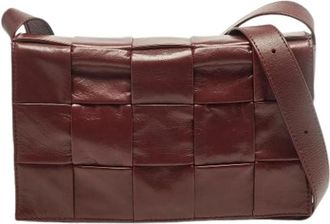 Bottega Veneta Pre-owned Leather Cross Body Bag - Dames - Vintage Schoudertas - Rood - ONE Size - Leer - Vintage