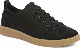 Vionic Womens Winny Knit Casual Lace-Up Sneaker In Black