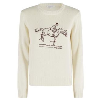 Sporty & Rich Dames, Truien, Beige, Maat: S Katoen