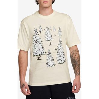 Nike Jordan Holiday Cotton Graphic T-Shirt in Sail/Redstone at Nordstrom, Size Xx-Large