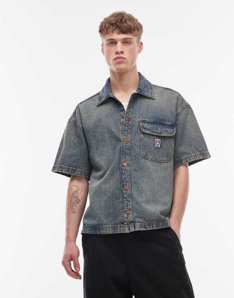 Wrangler Giacca resort a maniche corte nera-Nero
