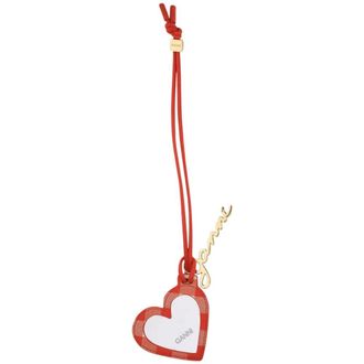 Ganni Espejo Bou Coraz&oacute;n - Accessories - Mujer - Rojo - ONE SIZE