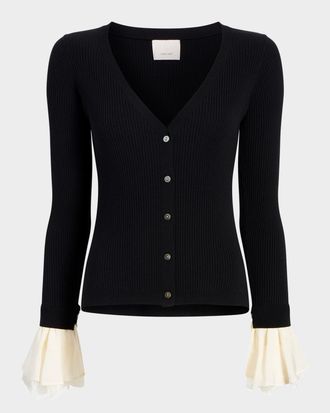 Cinq &agrave; Sept Bernadette Ribbed Cardigan