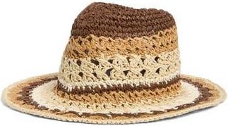 Vince Camuto Multicolor Panama Hat in Neutral Multi at Nordstrom Rack