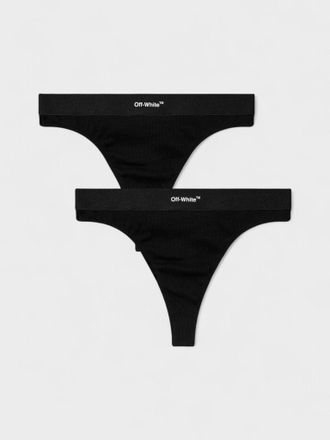 Off-white Womens Helvetica Logo Briefs Pack Black - Size Large