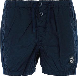 Stone Island Badmode, Heren, Blauw, S, Nylon, Costume