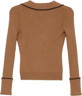 Monse Polo in maglia - Marrone