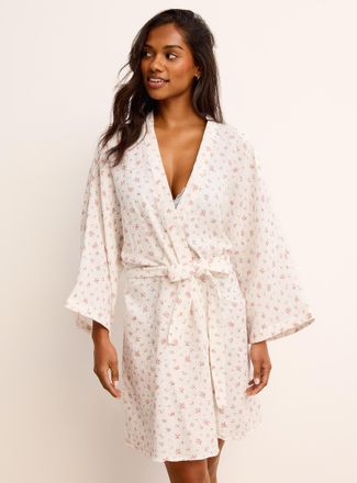 Miiyu Womens Flowy gauze robe