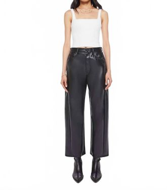 Mother Half Pipe Flood Pant In Invitation Only Black