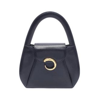 Cartier Pre-owned Handbags, female, Black, Size: ONE SIZE Pre-owned Panthere Leather Handbag