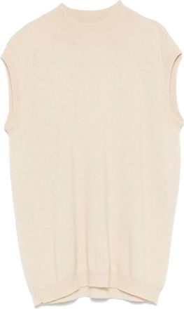 Valentino Garavani Gilet in cashmere anni 80 - Toni neutri