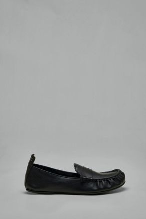 Acne Studios Leather Loafers with Saddle Strap
