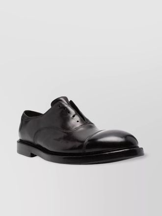 Premiata horse leather derby shoes