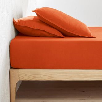 La Redoute Interieurs Hoeslaken in gewassen linnen, omslag 30 cm, Linot