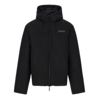 Guess Winter Jackets, male, Black, Size: M Puffer Jacket