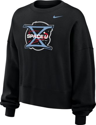 Nike UCF Space Game Nike Womens College Pullover Crew in Black | W33302P627UCFL-BLK