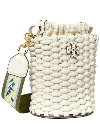 Tory Burch Emerson Woven Mini Bucket Bag