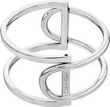 Calvin Klein Pulsera geom&eacute;trica de acero inoxidable