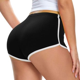 Generic Dolphin Hem Shorts for Women Womens Sports Booty Summer Breathable Casual Athletic Pants Comfortable Soft Workout Gym Running Tight Fit Short Leggings