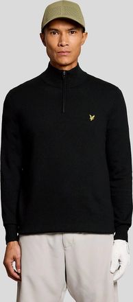 Lyle & Scott Lyle And Scott Mens Performance 1/4 Zip Jumper - Black - Size: 40