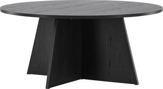 VE DESIGN Runder Design Couchtisch Bootcut ø 100 cm - Schwarz