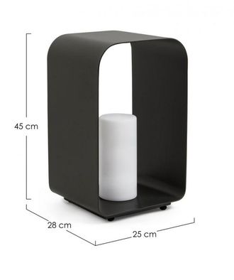 BIZZOTTO Lampada Ridley Antrac A Led In Alluminio Per Uso Interno Ed Esterno -medio / Antracite