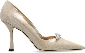 Jimmy Choo London Hakken schoenen Belinda - Dames - Pumps - Geel - 40 EU - Leer - Schoenen