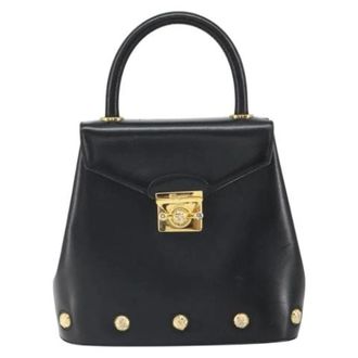 Ferragamo Pre-owned Vintage Handbag - Dames - Pre-owned - Zwart - Maat: ONE Size Leer