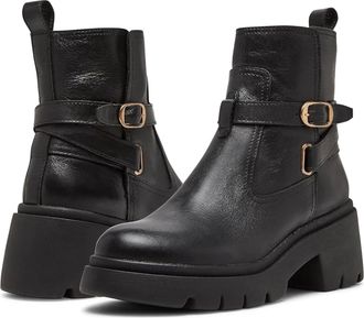 Steve Madden Womens Steve Madden Colletta Boots Black Leather Ankle Booties RHS6759