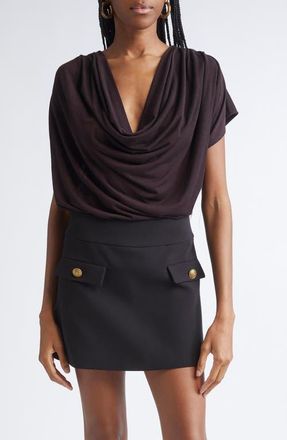 Ramy Brook Dorothy Cowl Neck Top in Blackberry at Nordstrom, Size Xx-Large