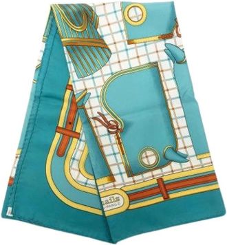 Herm&egrave;s Pre-owned Camails Scarf - - Pre-owned - Donna - Blu - ONE SIZE