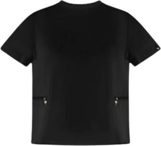 Herno T-shirt Chic in Cotone Jersey e Techno Taffeta - - Tops - Donna - Nero - L