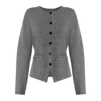 Sams&oslash;e & Sams&oslash;e Dames, Truien, Grijs, Maat: XS Leer