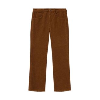 Isabel Marant Pantaloni Ruthie - Dames - Vrijetijds broeken - Bruin - XS - Katoen - Broeken