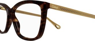 Chloé Ch0118o002 Havana Brown Transpar