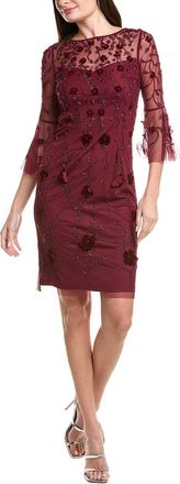 Adrianna Papell Bead Velvet Sheath Dress